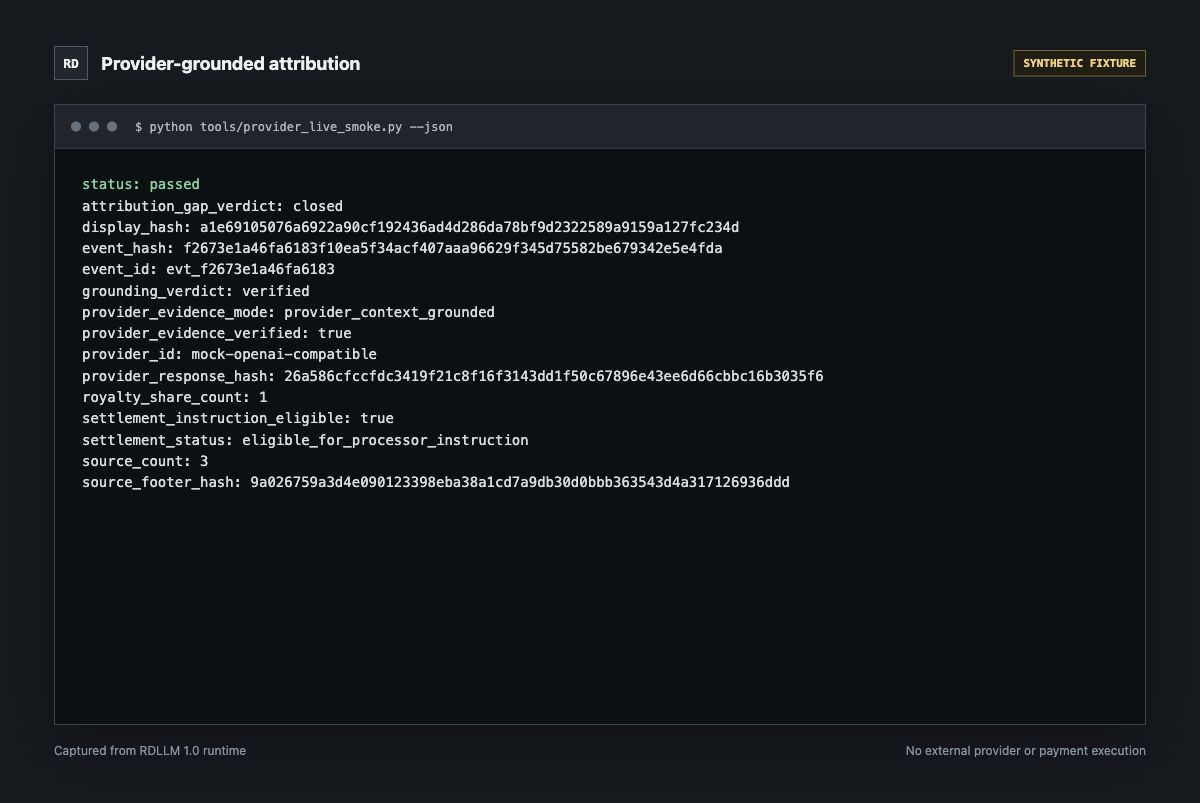 Provider route attribution